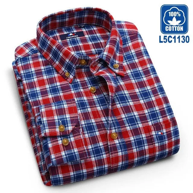 100% Cotton Hot Sale Spring Autumn Dress Shirts Long Sleeve.