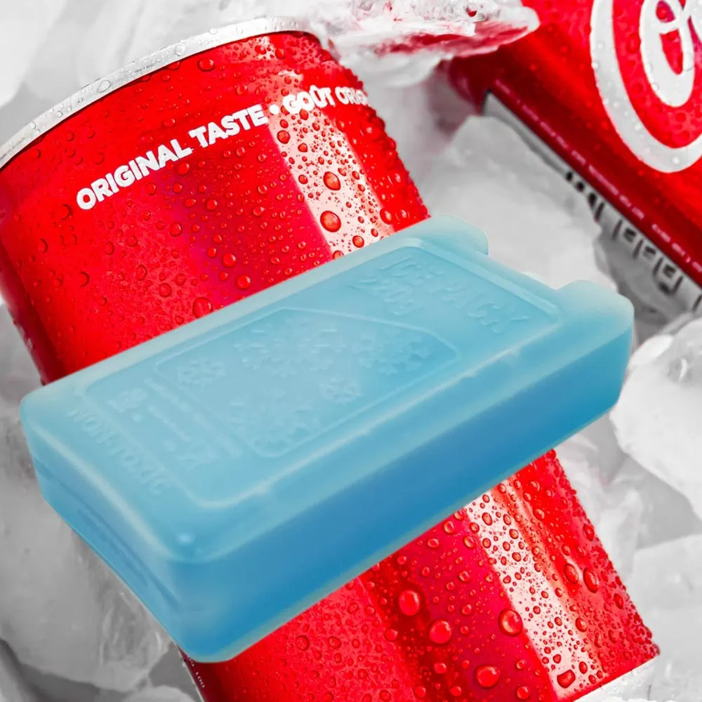4 Pc Freezer Gel Reusable Ice Packs Cooler Lunch Box Bags Pain Relief Cold Food