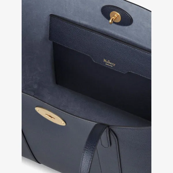 Bayswater Mulberry leather tote bag, night sky