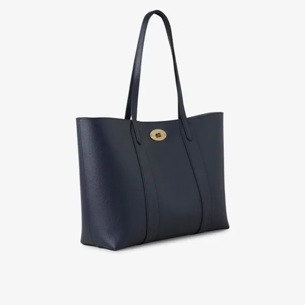 Bayswater Mulberry leather tote bag, night sky