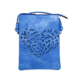 BLUE HEART CROSSBODY BAG