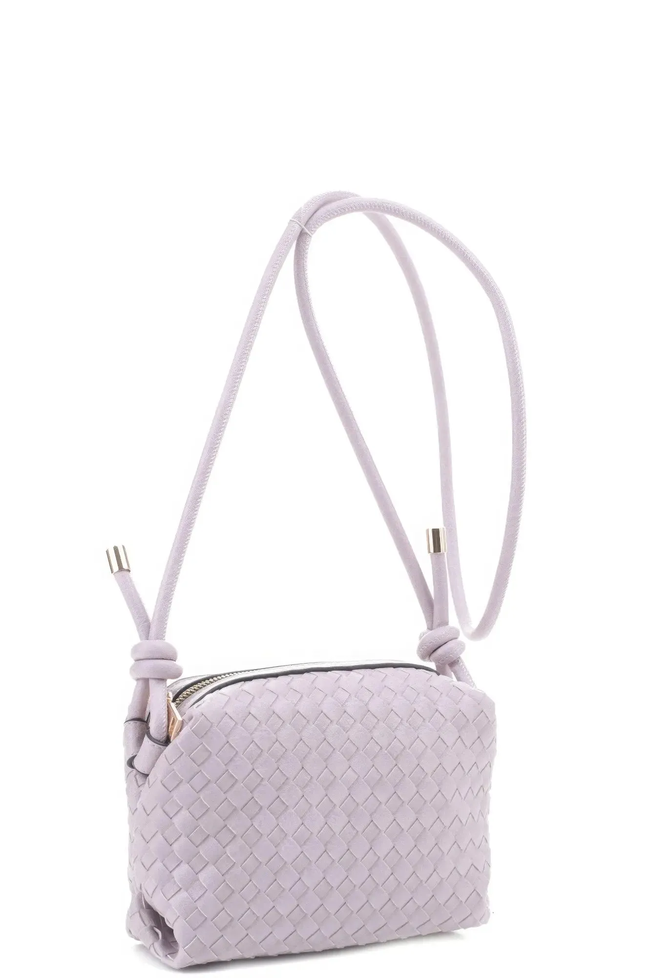 Braid Texture Zipper Crossbody Bag – Stylish &amp; Compact Handbag for Women