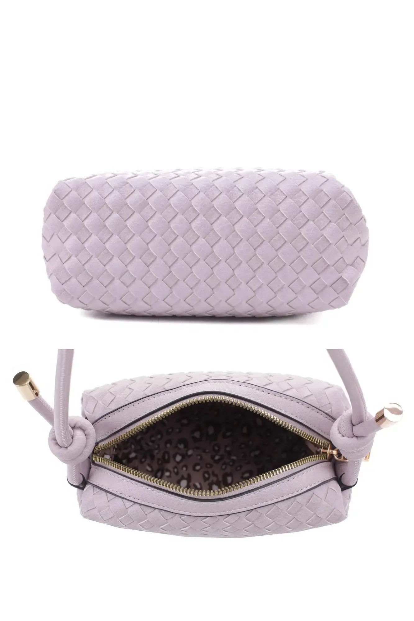 Braid Texture Zipper Crossbody Bag – Stylish &amp; Compact Handbag for Women