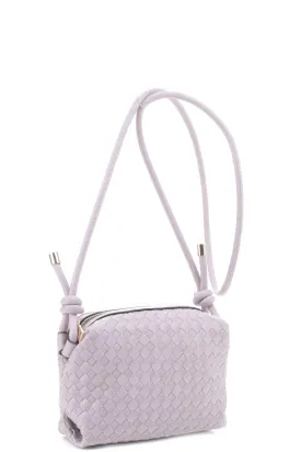 Braid Texture Zipper Crossbody Bag – Stylish &amp; Compact Handbag for Women