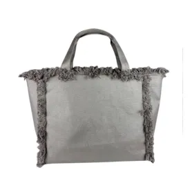 Canvas Fringed Cooler Tote