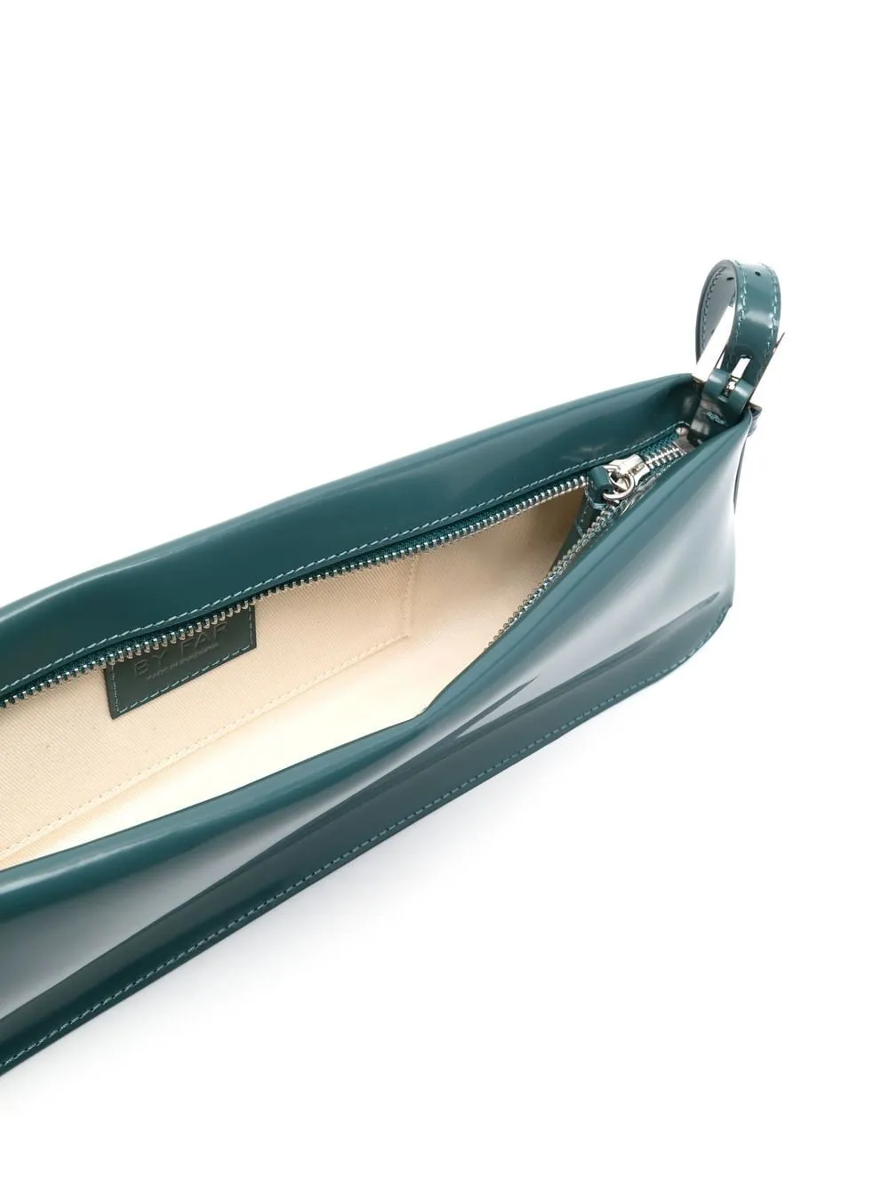 DULCE LONG PETROL SEMI PATENT LEATHER PET