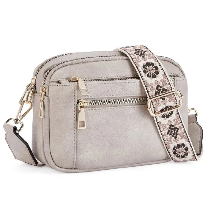 Handmade Colorful Straps Crossbody Leather Bags