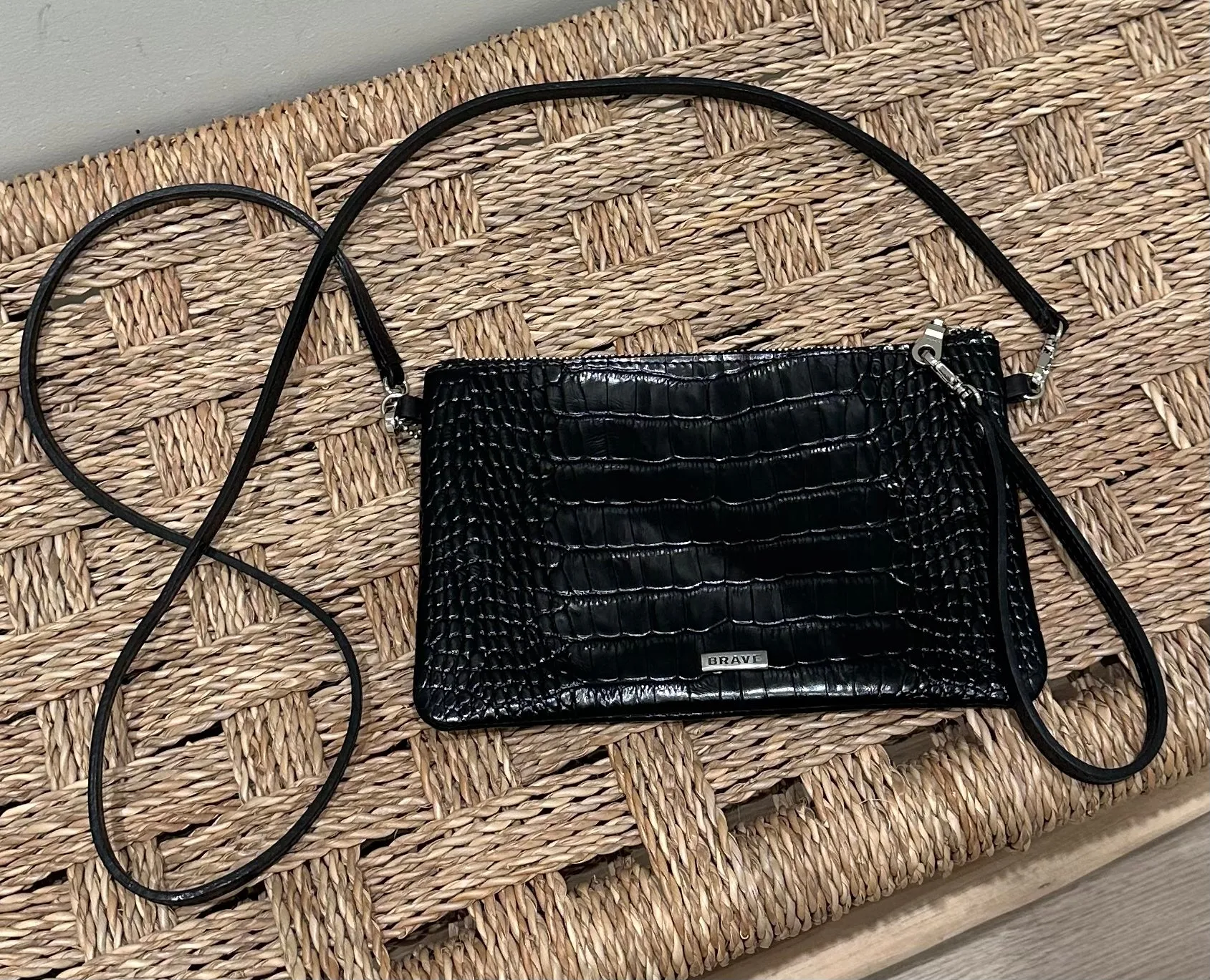 Maeve Bag - Black Croc