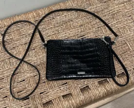 Maeve Bag - Black Croc