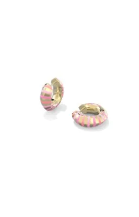 Mikki Enamel Huggie Earrings