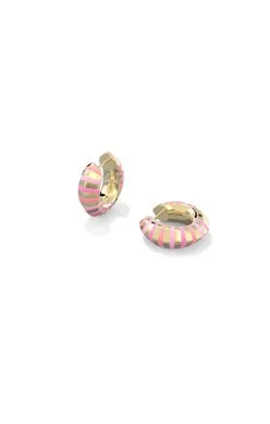 Mikki Enamel Huggie Earrings