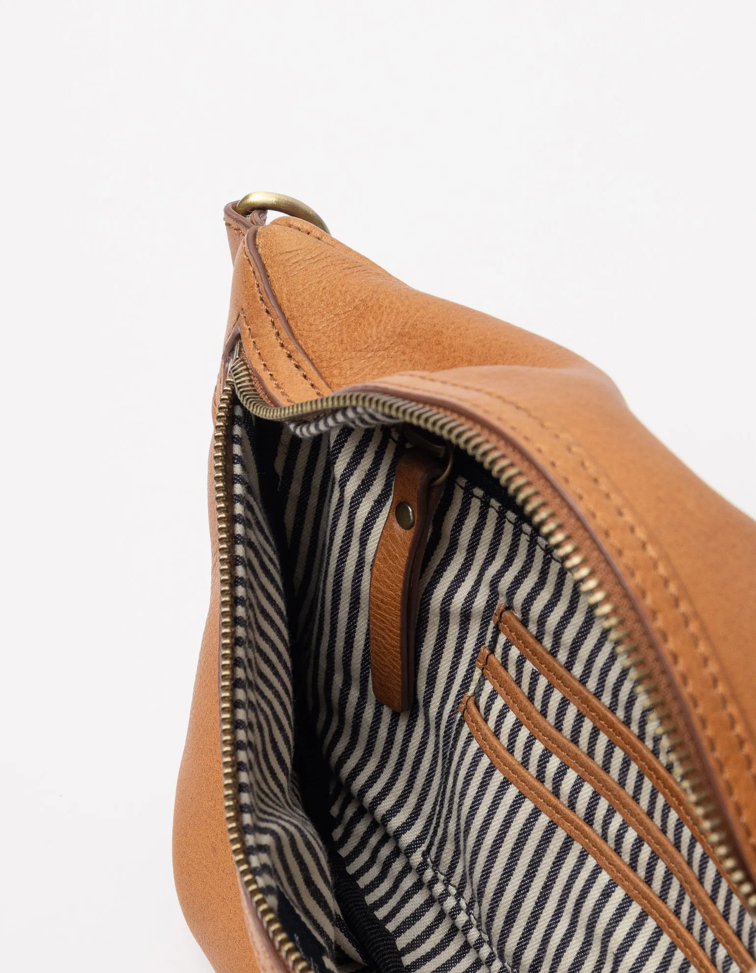 Milo Soft Grain Leather Bum Bag Oak Brown
