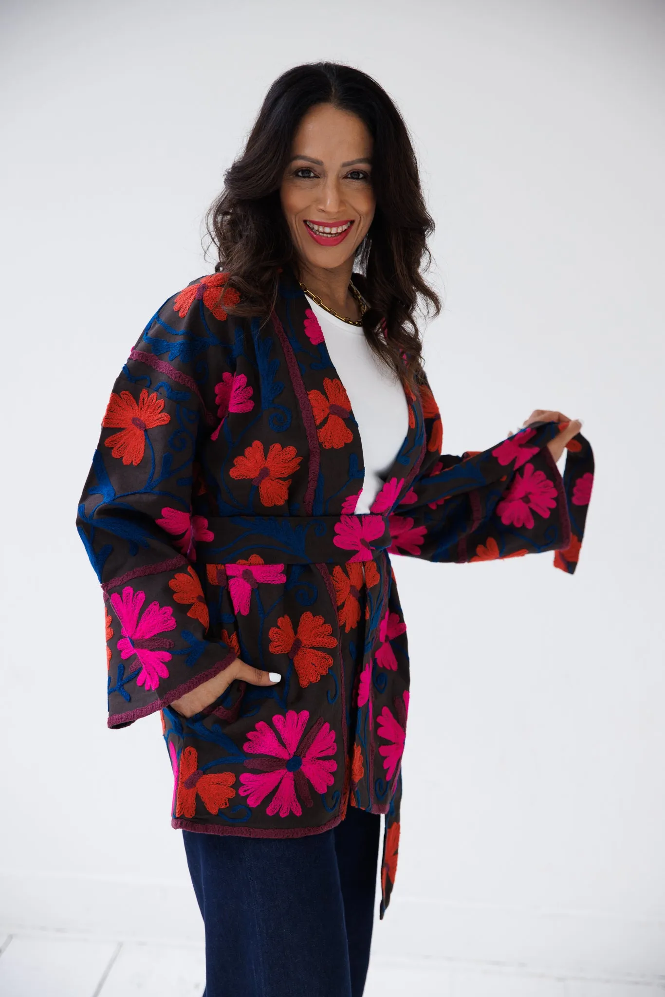 NEW! Suzani Jacket Scarlet