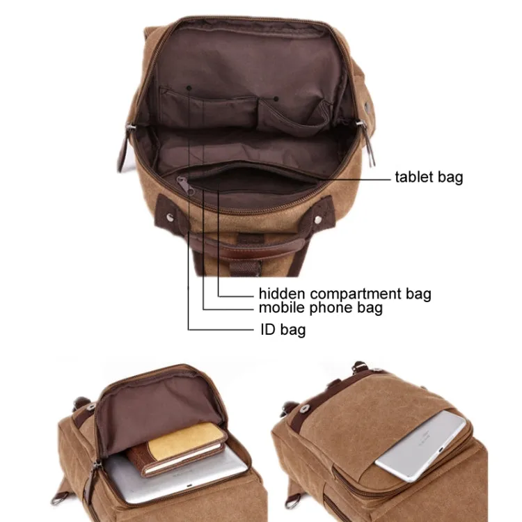 Outdoor Travel Messenger Canvas Chest Bag, Color: Green