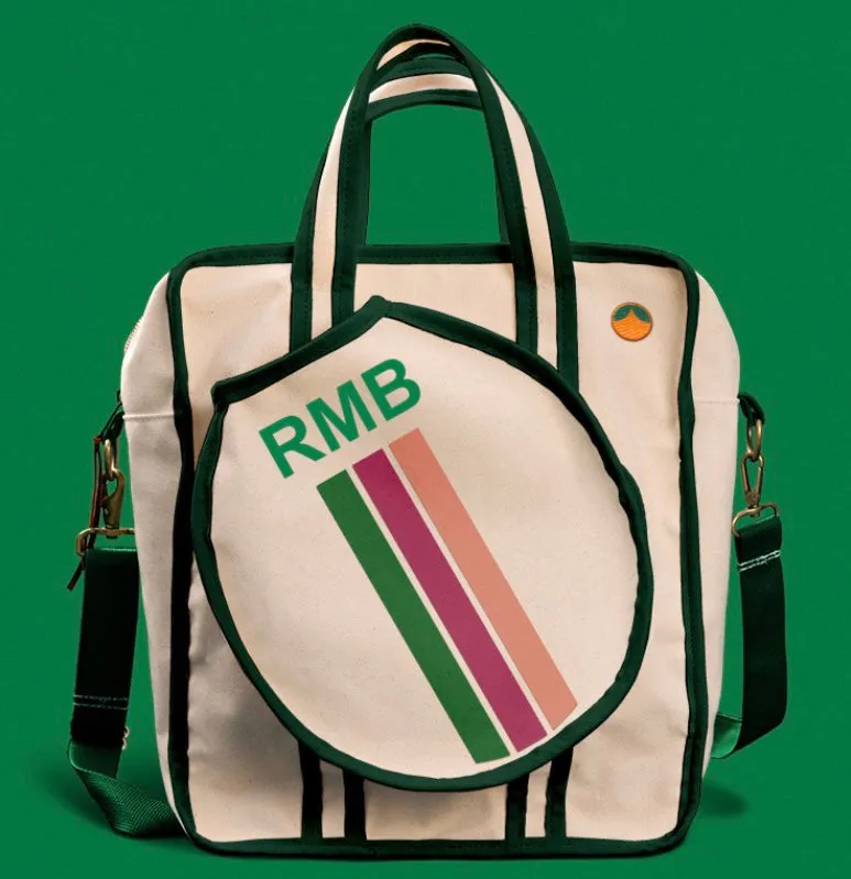 Pickleball Striped Canvas Bag