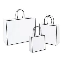 Sophie Retail Shopper White- 16" x 12" x 6"