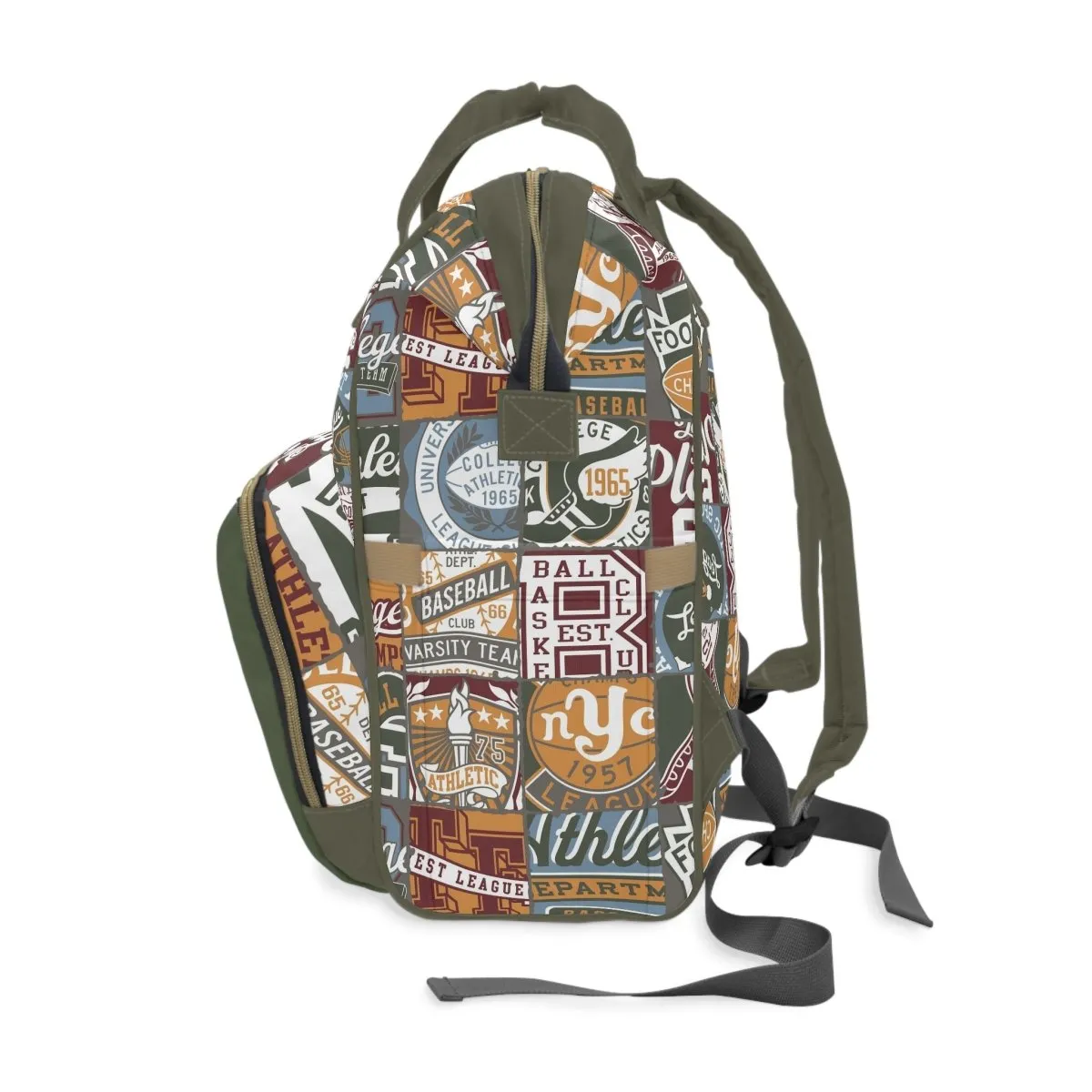 Vintage Sports Personalized Backpack Diaper Bag
