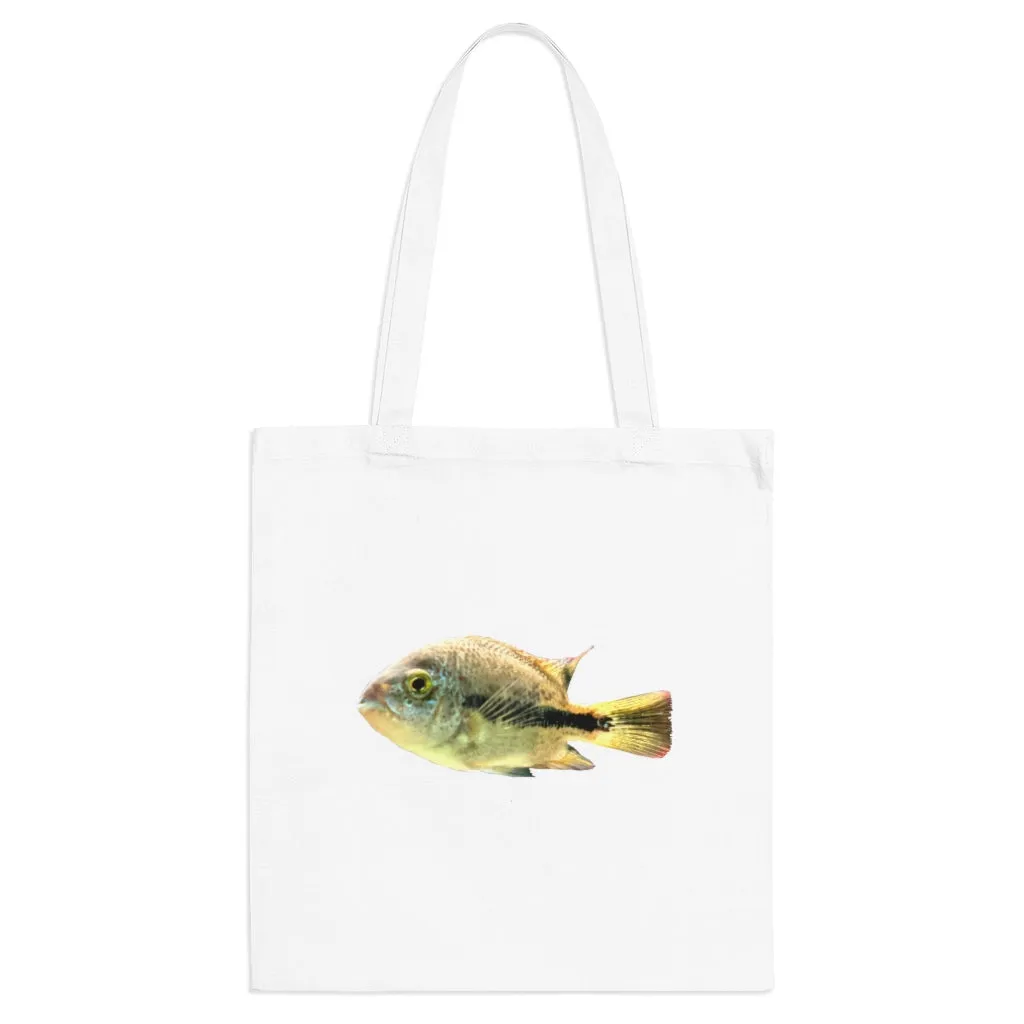 Yellow and Black Fish Tote Bag